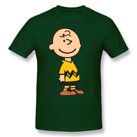 Charlie Brown T Shirt Charlie Brown Merchendise T Shirt Short Sleeves