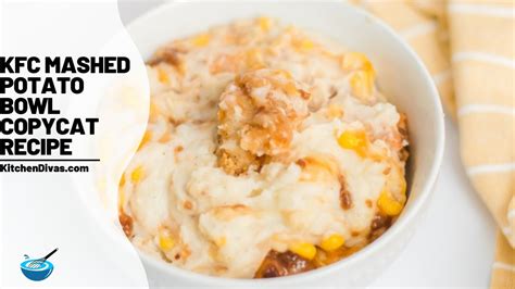 Kfc Mashed Potato Bowl Copycat Recipe Youtube