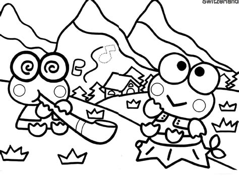 Coloriage Keroppi Dans Sanrio T L Charger Et Imprimer Gratuit Sur