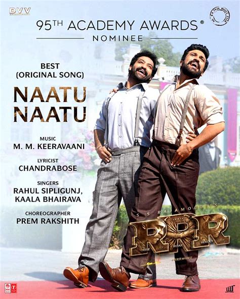 RRR Naatu Naatu: Who will dance live at the Oscars | cinejosh.com