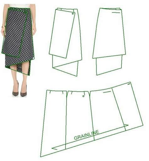 Топ-10 юбок с запАхом, которые можно сшить самостоятельно | Wrap skirt ...
