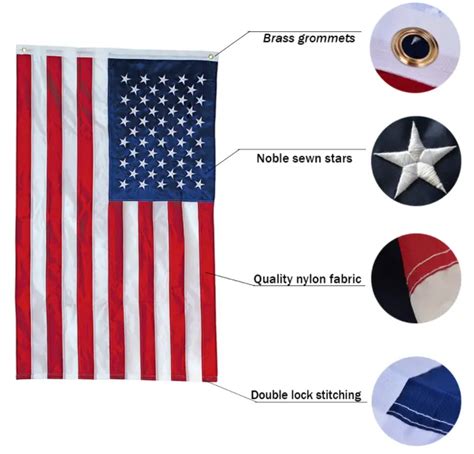 Buy Wholesale China United Flags American Usa Us Flag 3x5 Ft Deluxe Embroidered Stars Heavy Duty