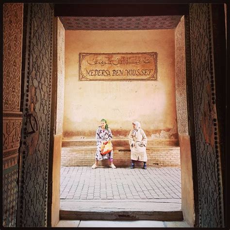 Beautiful Door Of Ben Youssef Madrassa Marrakech Morocco Linda