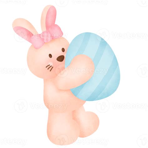 Watercolor Easter Rabbit 21096328 Png