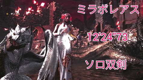 MHWI伝説の黒龍 ミラボレアス 双剣ソロ 15分までに討伐12 24 73 YouTube