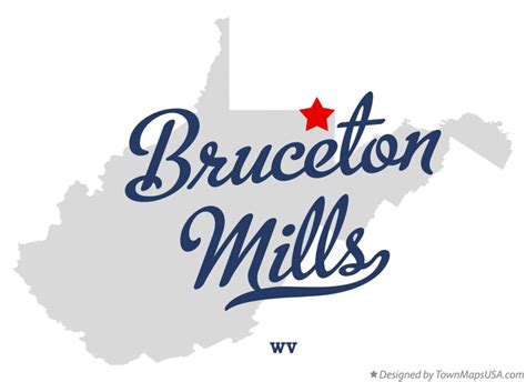 Map of Bruceton Mills, WV, West Virginia