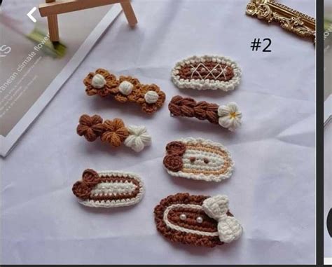 Pin By Yanina Vasquez Arce On GANCHOS TEJIDOS Crochet Hair Clips