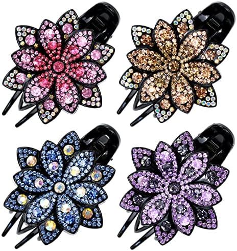 Amazon Dizila Pack Decorative Sparkly Glitter Rhinestone Flower