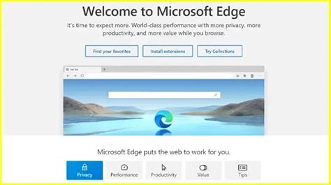 Microsoft Edge The Welcome Page Has Been Redesigned Tekfiz Mobile