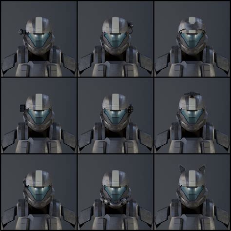 Halo Helm Zubehörpaket 3d Druckdateien Galactic Armory