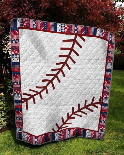 Baseball Td Quilt Blanket Quilt All Over Print Single Baseball