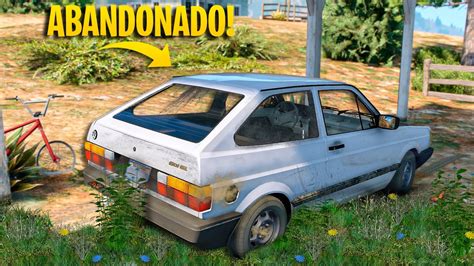 Resgatei Um Gol Quadrado Abandonado No Meio Do Mato Gta V Vida Real