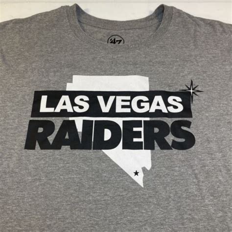 LAS VEGAS RAIDERS NFL Football TEE T SHIRT Sz Mens XL 47 Brand