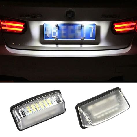 2pcs Canbus LED License Number Plate Light Bulb White For Toyota