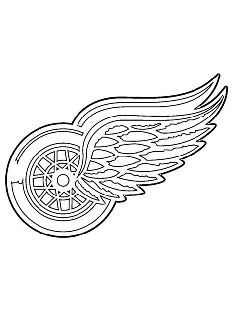 Image à colorier Detroit Red Wings topcoloriages fr