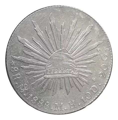 Moneda Plata 8 Reales Mexico Mo Mh 1888 Envío gratis