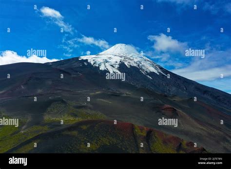 Osorno Volcano In Chile From Above Stock Photo Alamy