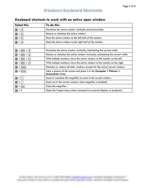 SOLUTION: Windows keyboard shortcuts - Studypool