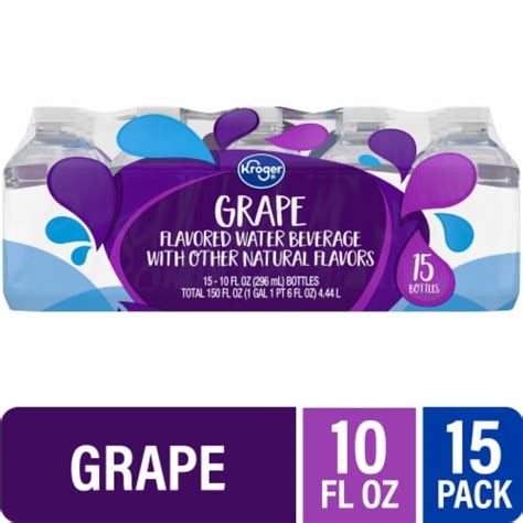 Kroger® Grape Flavored Mini Bottled Water 15 Bottles 10 Fl Oz Kroger