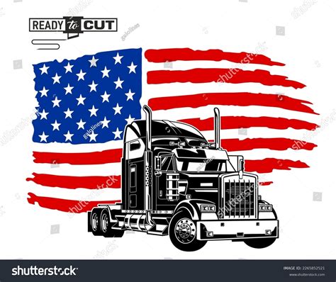 American Flag Truck Decals: Over 50 Royalty-Free Licensable Stock ...