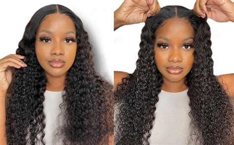 Bele Wear And Go Glueless Wig Water Wave Human Hair Wigs Pre Cut Lace