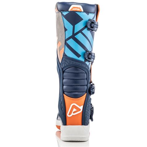 Bottes Cross Acerbis X Team Blue Orange Pilote Tout Terrain