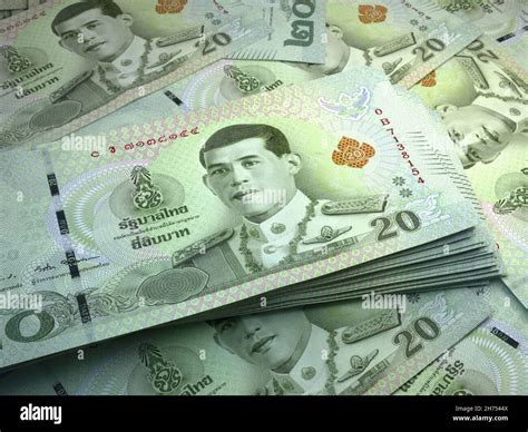 Das Geld Thailands Thailändische Baht Rechnungen THB Banknoten 20