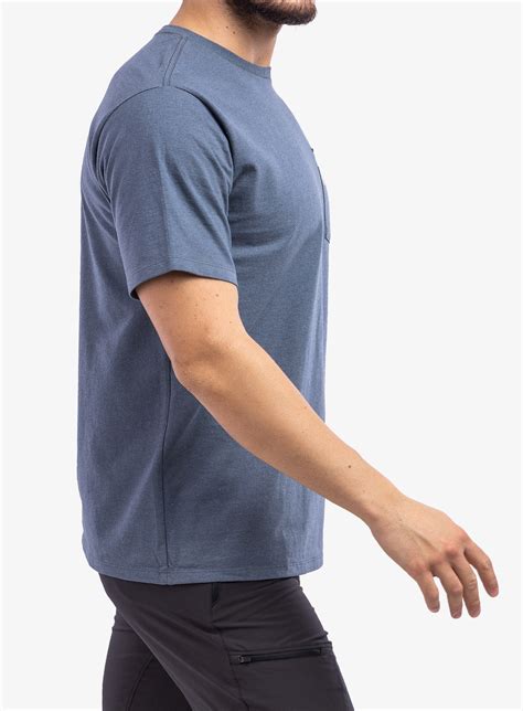 Koszulka Patagonia Line Logo Ridge Pocket Responsibili Tee Grey