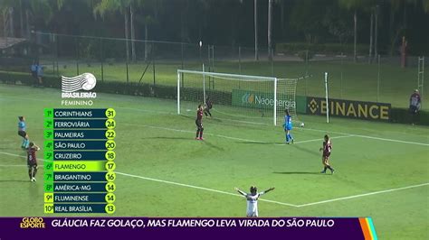 Vídeo Gláucia faz golaço mas Flamengo leva virada do São Paulo pelo