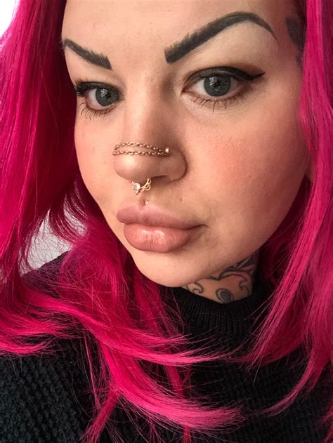 Double Nose Chain Nose Piercing Chain Nose Chain Nostril Chain