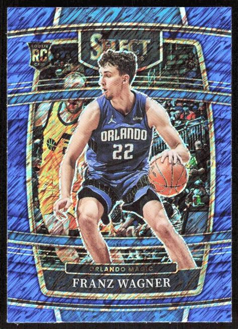 2021 22 8609B Panini Select Blue SHIMMER PRIZM Franz Wagner Orlando