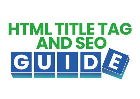 Html Title Tag And Seo Resource Guide And Checklist