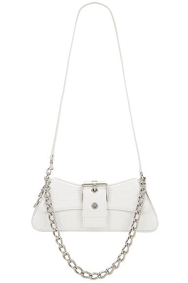 Balenciaga Small Lindsay Shoulder Bag In Optic White Fwrd