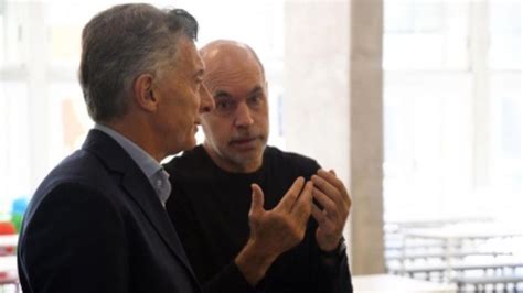 Horacio Rodríguez Larreta Y Mauricio Macri Se Ven Las Caras Perfil