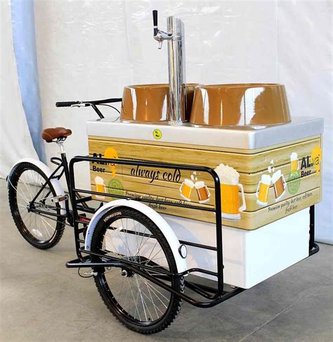 Bike Cart With Fiberglass Bench For Street Food Vending Bike Food