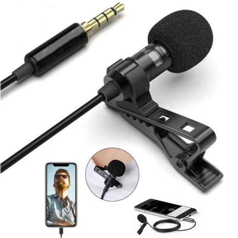 Microfone De Lapela Profissional Stereo Para Celular Smartphone Iphone