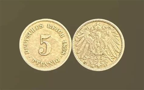 F Nf Pfennig St Ck G Deutsches Reich Reichsadler Alte