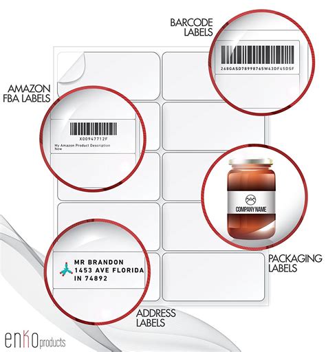 2x4 Labels For Address Same Size As Compatible Avery 5163 5263 8163