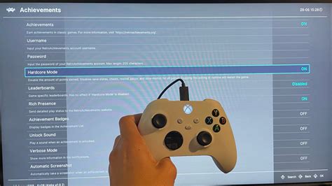 Xbox Series X S How To Enable Hardcore Mode For Games In Retroarch