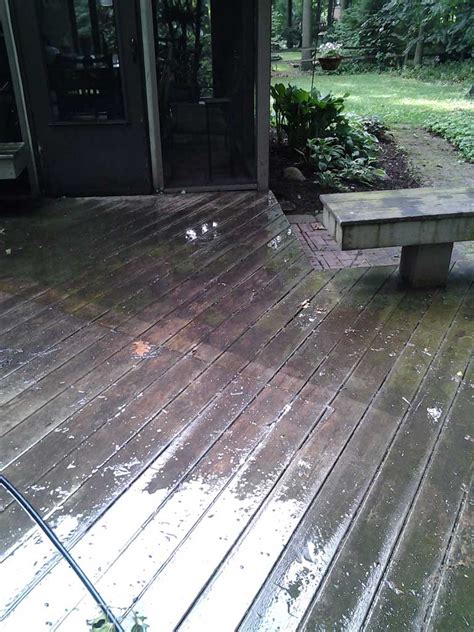 Deck Stain Prep Before 2 - All Clean