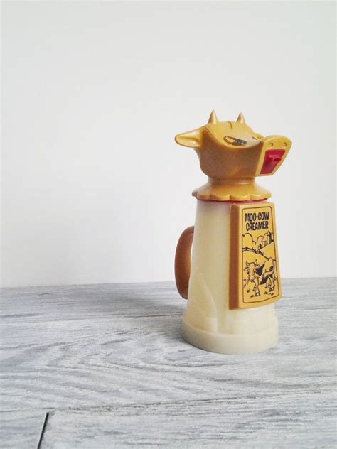 Vintage Plastic Cow Creamer Country Kitchen Collectable Etsy Cow