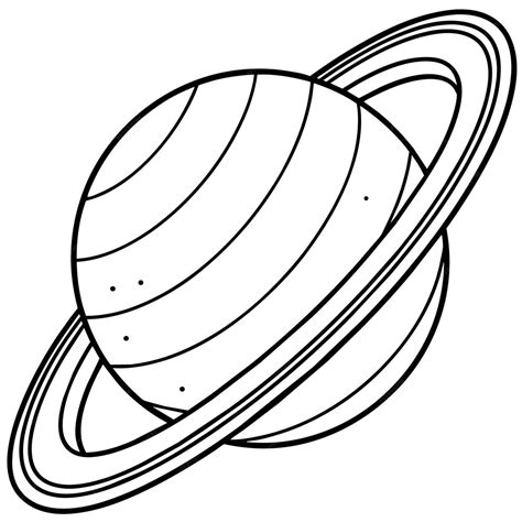 Un Dibujo En Blanco Y Negro De Un Planeta Con Una Aguja Espacial En El Medio Vector Premium