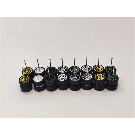 Hot Wheels Matchbox Rubber Tyre 1 64 10 Spoke CE28 Long Axle