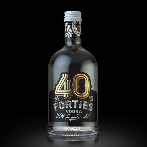 The Forties Label Design Vodka On Behance