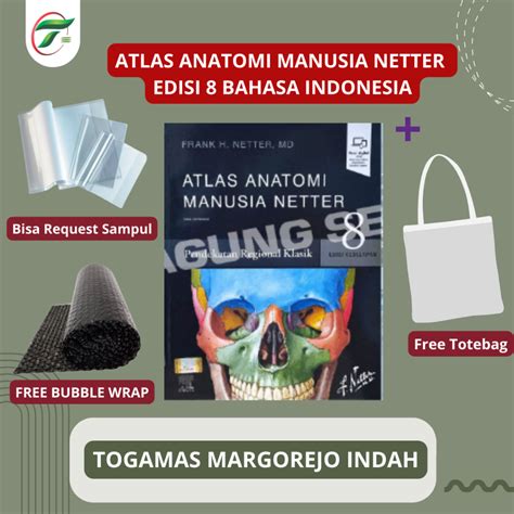 Jual Atlas Anatomi Manusia Netter Latin Dan Bahasa Indonesia Ed