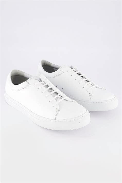 Lftman Mens Lace Up Casual Shoes White Brands For Less