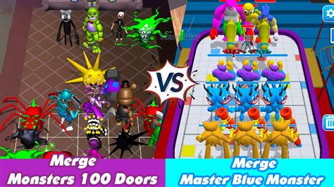 Merge Master Blue Monster Vs Merge Monsters 100 Doors Android Gameplay