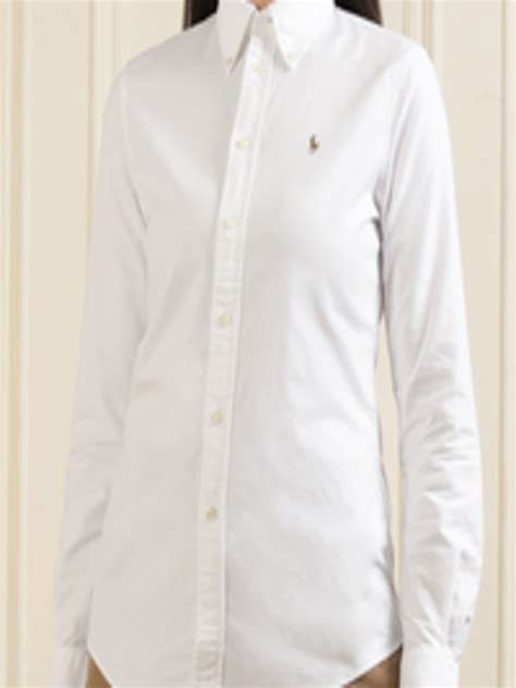 Buy Polo Ralph Lauren Women White Casual Shirt Shirts For Women 17789842 Myntra