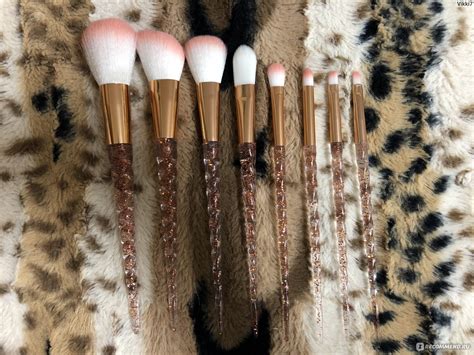 Набор кистей для макияжа Aliexpress 8pcs red glitter diamond unicorn ...