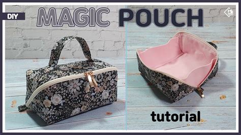 DIY MAGIC POUCH CUBE ZIPPER POUCH 입구가 넓어지는 지퍼파우치 입큰 파우치 만들기 FREE